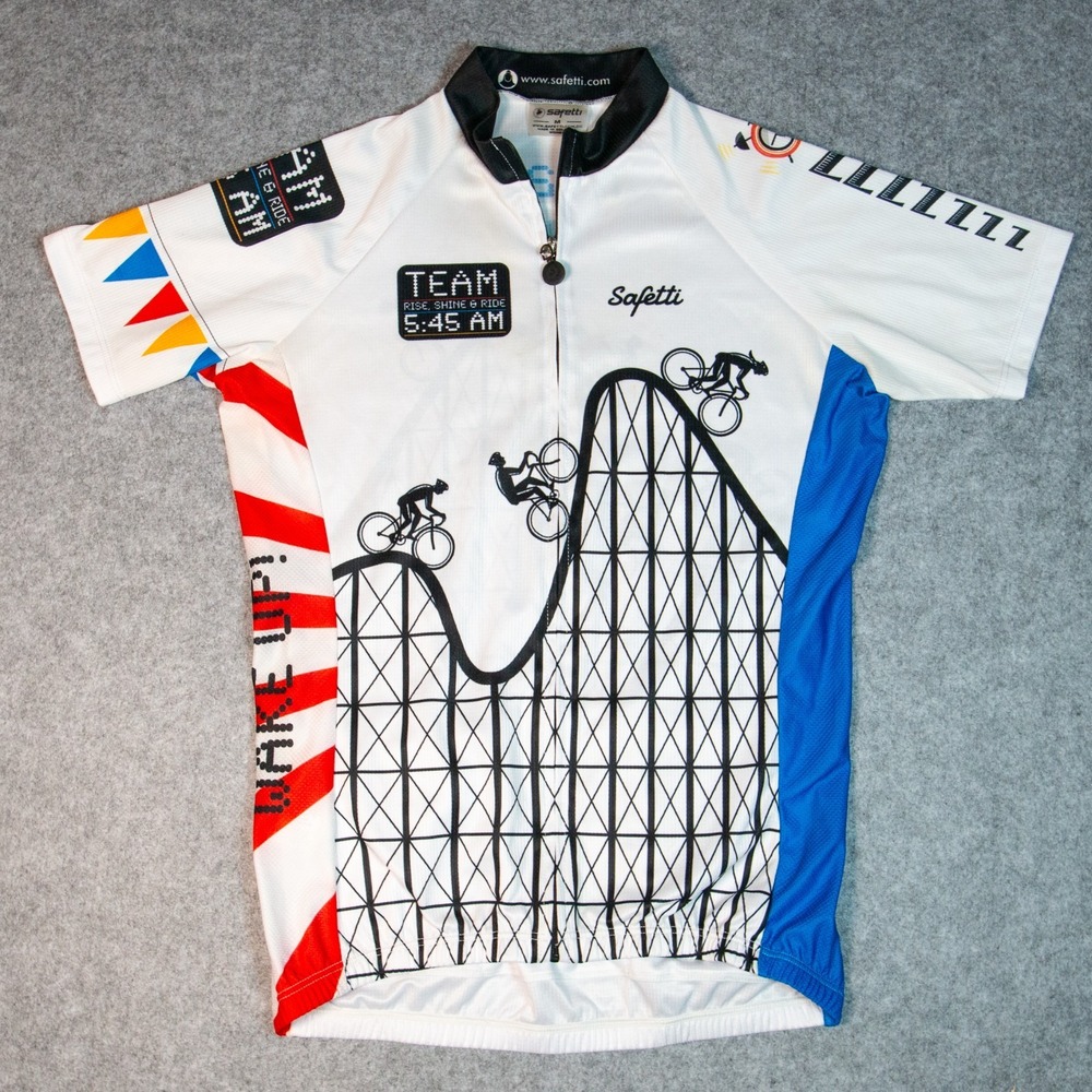 Primal Wear 2022 Mike MS Cycling Jersey Rollercoaster Graphic Full Zip M